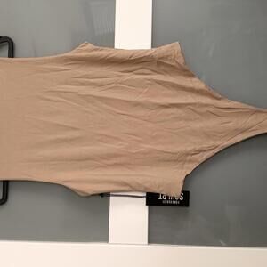 Forever 21 Sculpt Beige Sleeveless Bodysuit XL